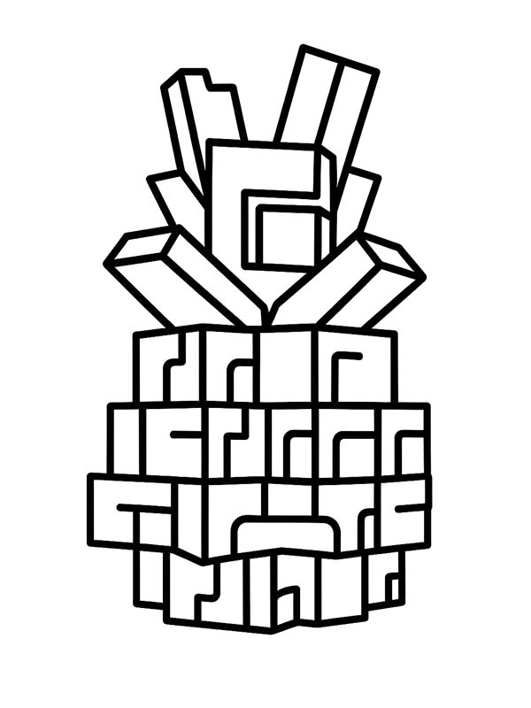 Ananas (Grow a garden) Coloriage Ananas (Grow a garden) Coloriage