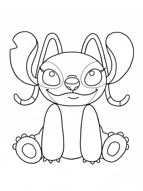 Angel (Stitch) Coloriage