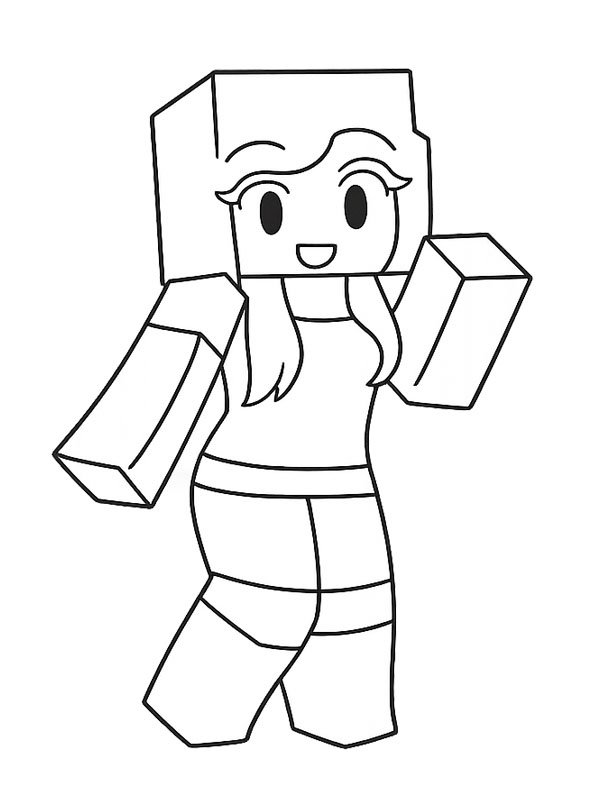 Aphmau (Minecraft) Coloriage