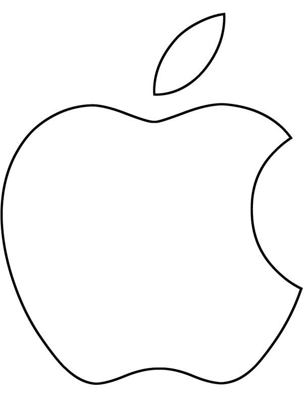 Logo Apple Coloriage Logo Apple Coloriage