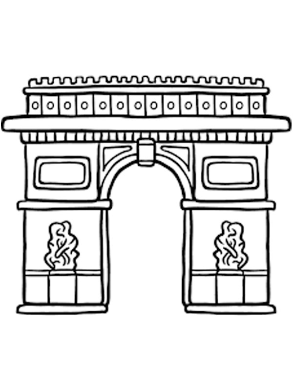 Arc de Triomphe Coloriage