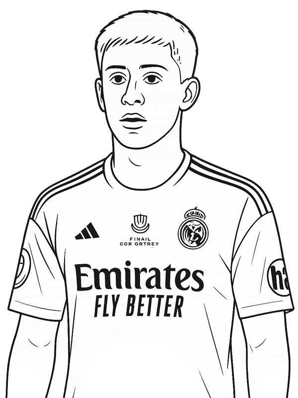 Arda Güler Coloriage Arda Güler Coloriage