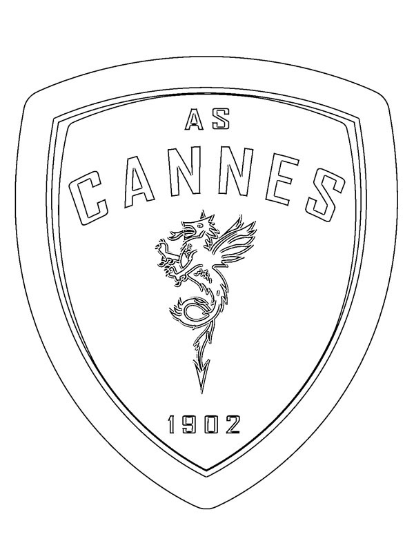 AS Cannes Coloriage