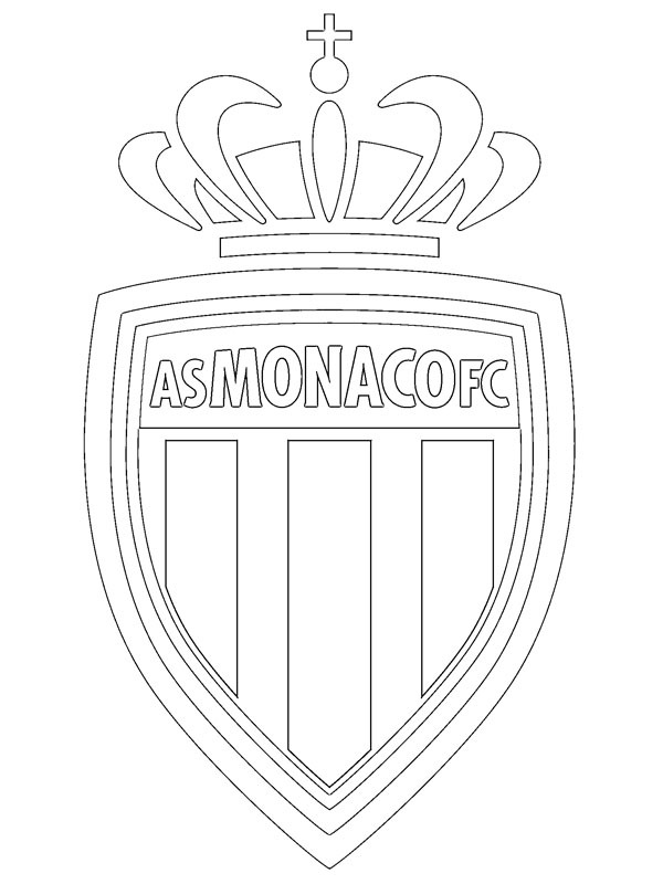 AS Monaco Coloriage