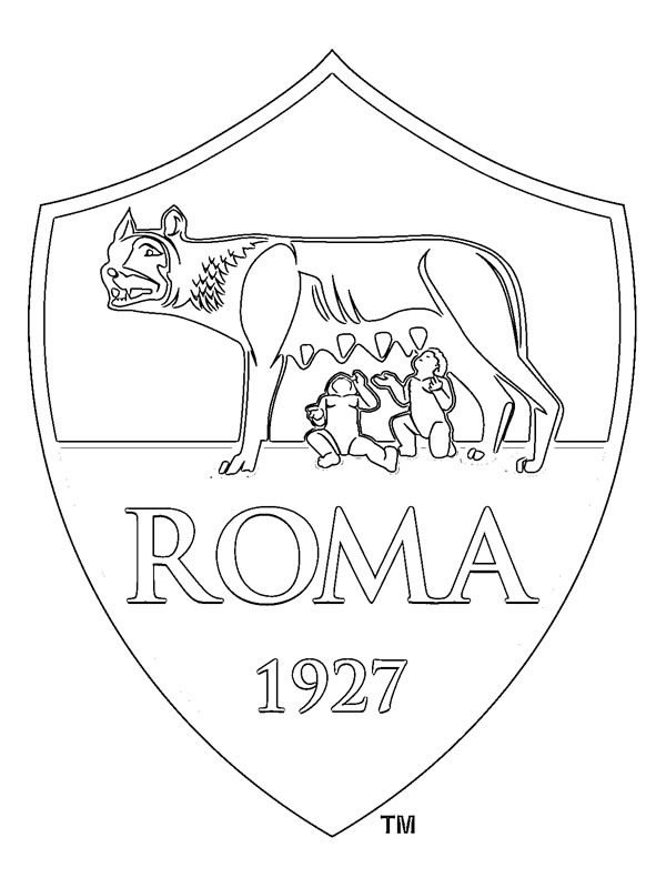AS Rome Coloriage AS Rome Coloriage