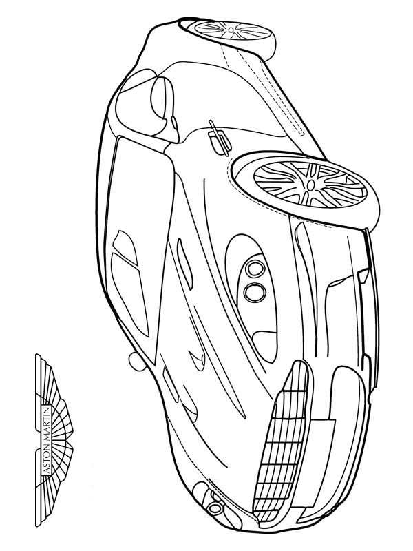Aston Martin DBS Coloriage Aston Martin DBS Coloriage