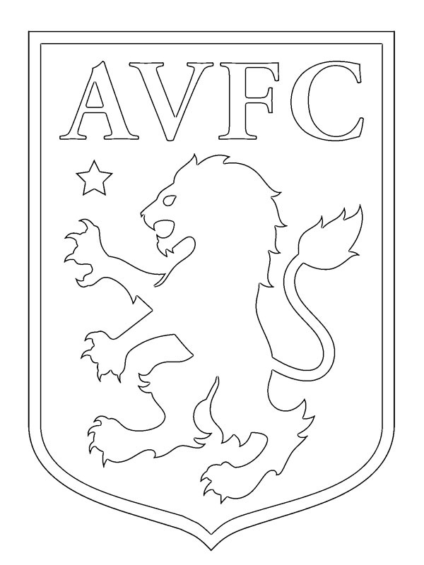 Aston Villa Football Club Coloriage