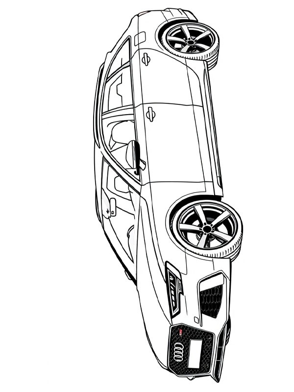 Audi RS6 Coloriage Audi RS6 Coloriage