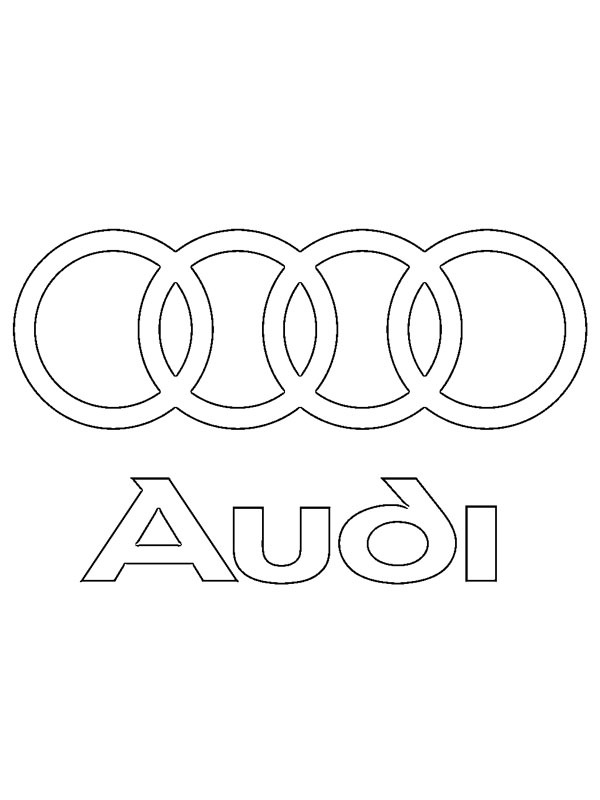 Logo Audi Coloriage