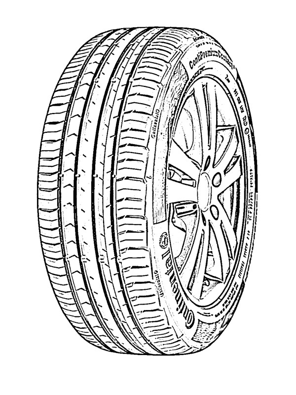 Pneu Coloriage Pneu Coloriage