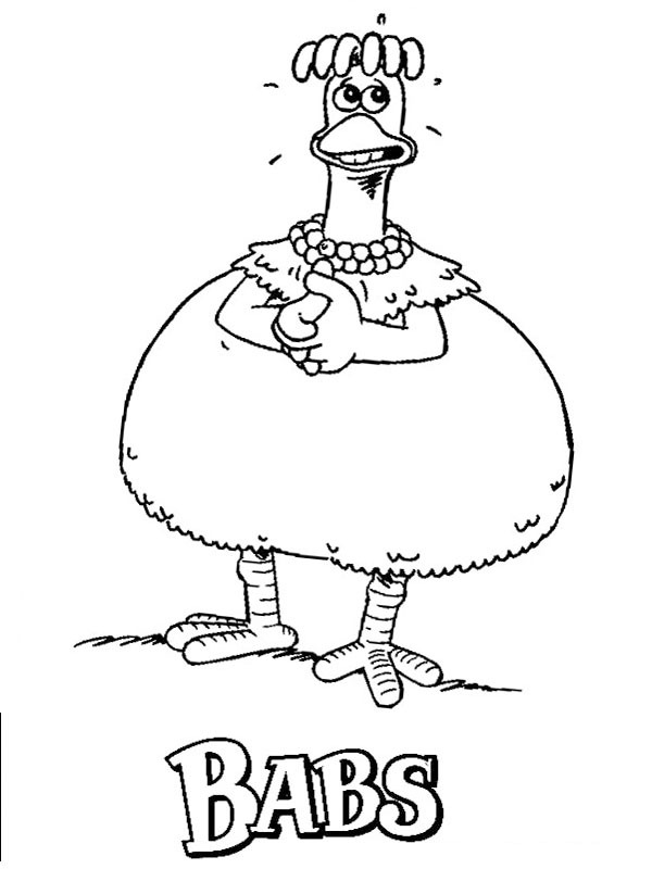 Babs (Chicken Run) Coloriage Babs (Chicken Run) Coloriage