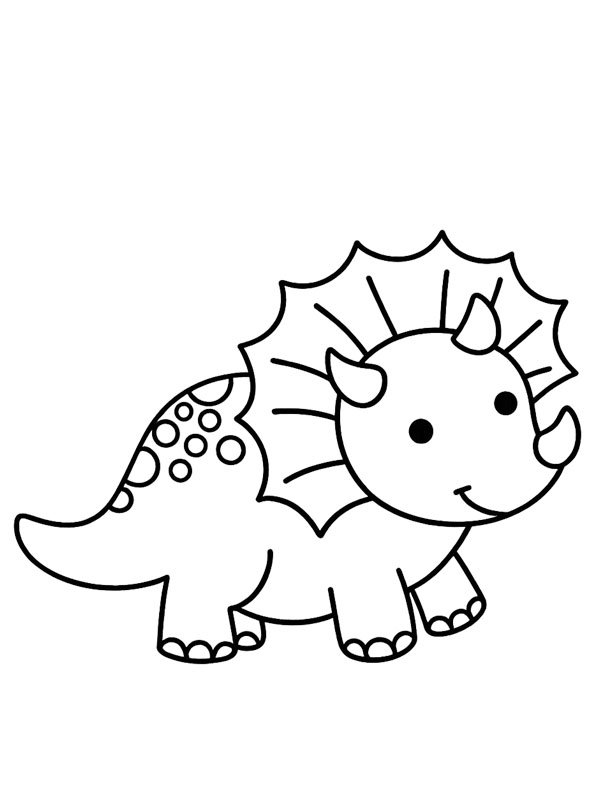 B&eacute;b&eacute; dinosaure Coloriage