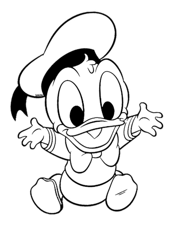 Image A Colorier Donald Duck Bebe Topcoloriages Fr