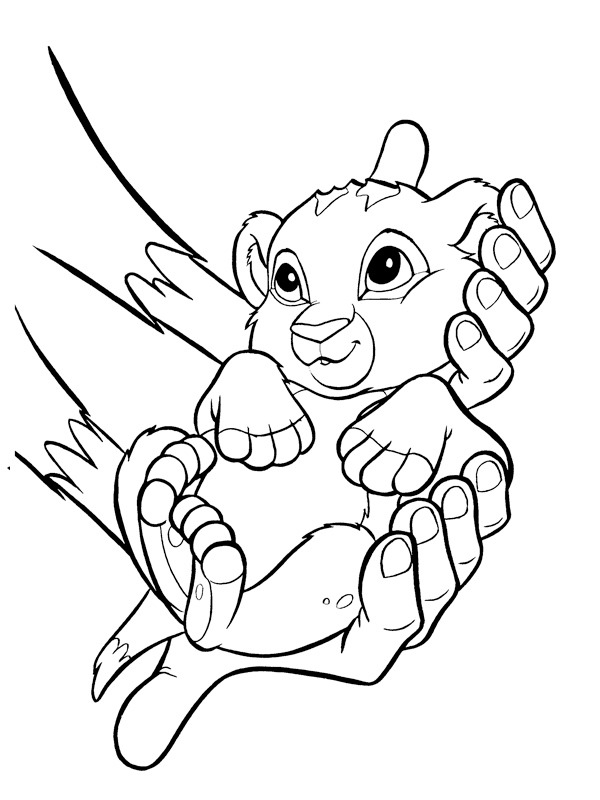 Bébé Simba Coloriage Bébé Simba Coloriage