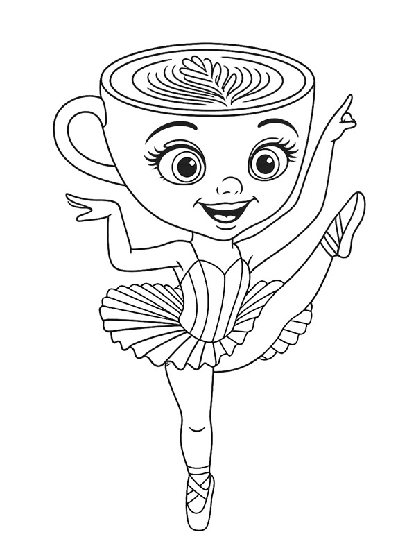 Ballerina Cappuccina danse Coloriage Ballerina Cappuccina danse Coloriage