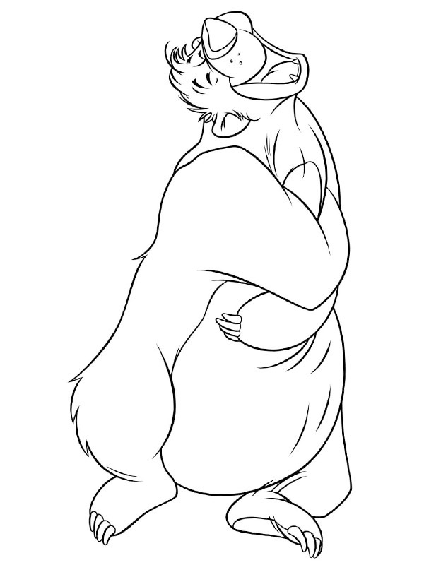 Baloo rit Coloriage Baloo rit Coloriage