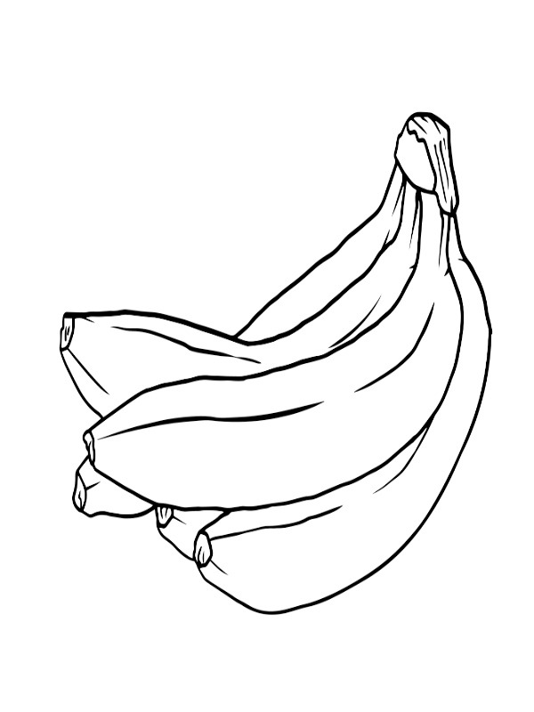 bananes Coloriage