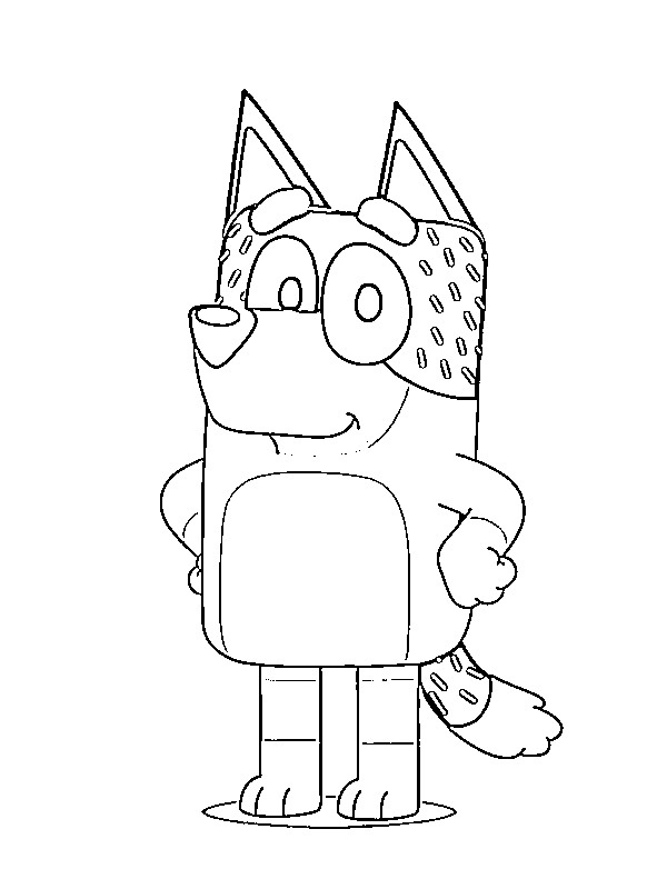 Bandit Heeler Coloriage Bandit Heeler Coloriage