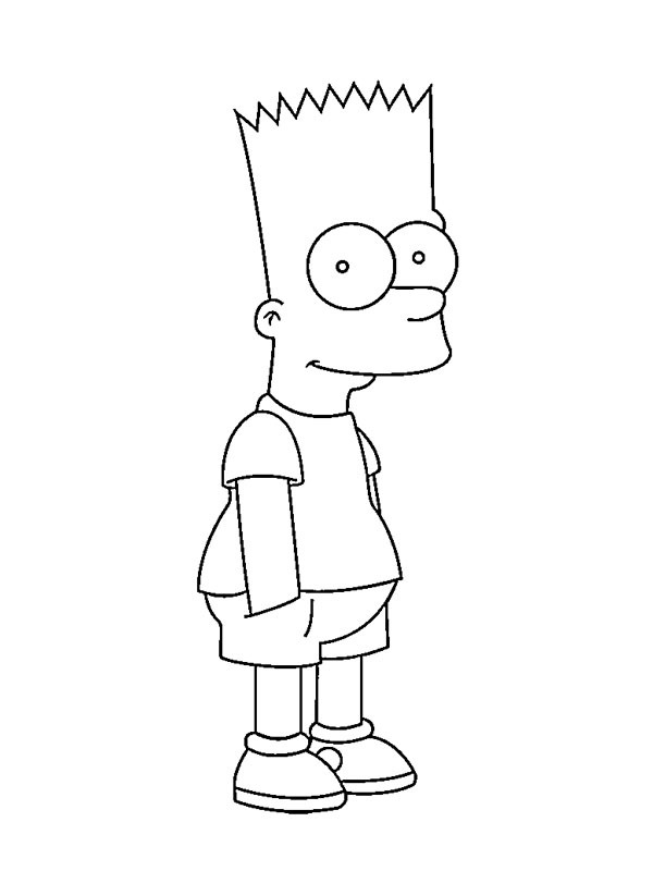 Bart Simpson Coloriage