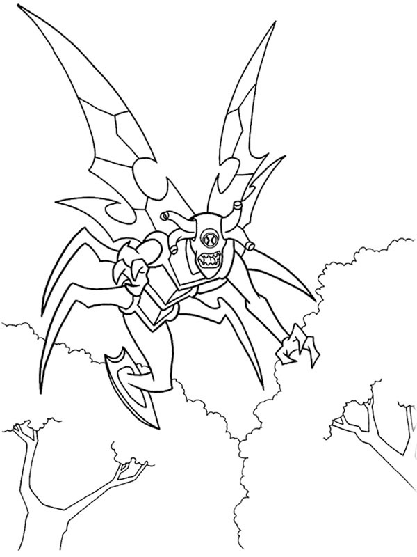 ben 10 stinkfly Coloriage ben 10 stinkfly Coloriage