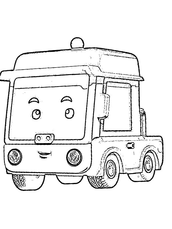 Tounet (Robocar Poli) Coloriage Tounet (Robocar Poli) Coloriage