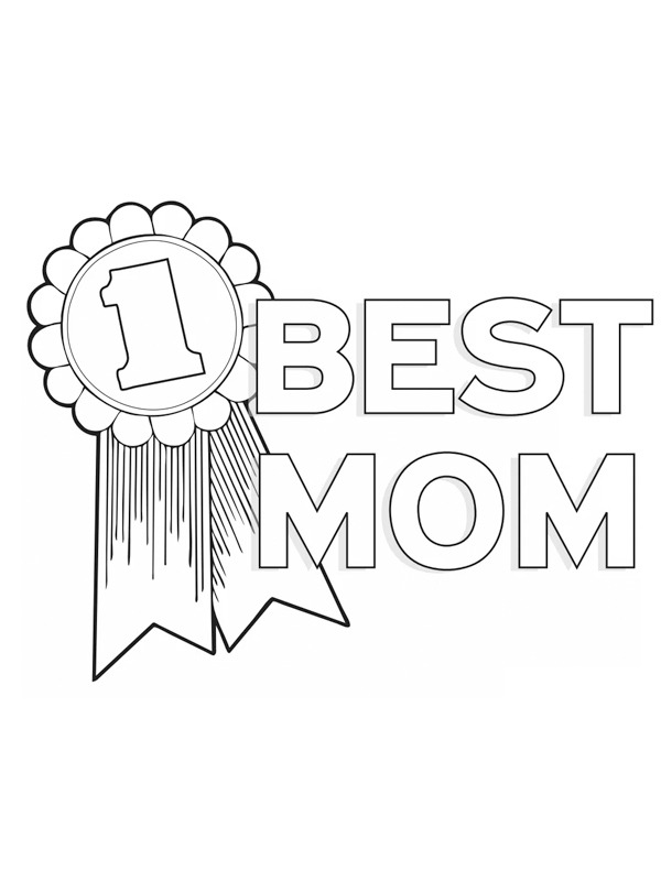 Best mom Coloriage Best mom Coloriage