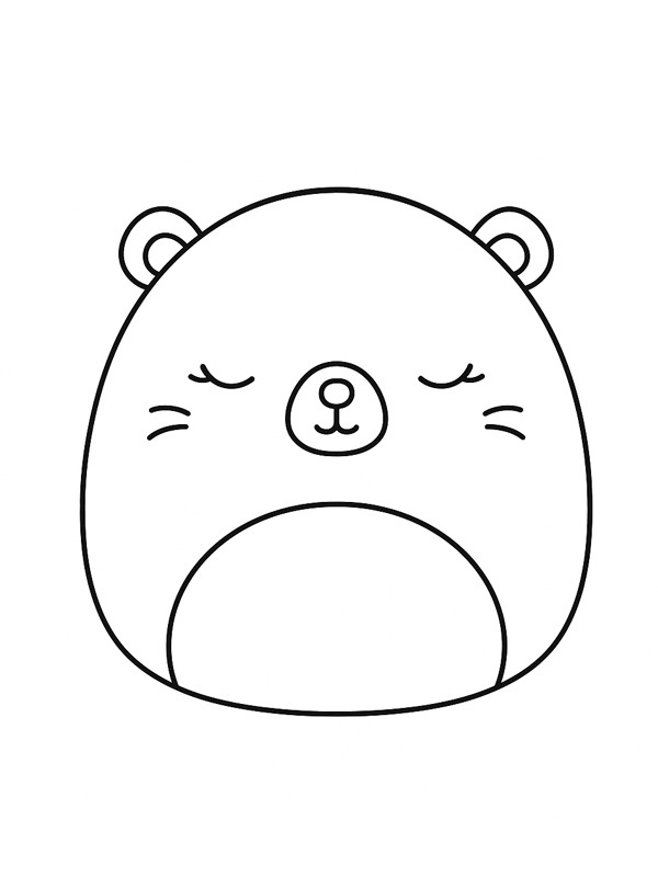 Castor Darlene Squishmallow Coloriage Castor Darlene Squishmallow Coloriage