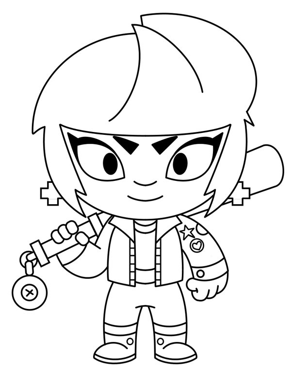 Bibi Brawl Stars Coloriage Bibi Brawl Stars Coloriage