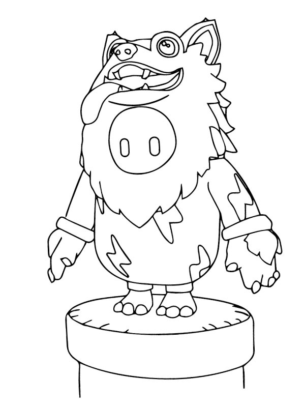 big bad skin fall guys Coloriage big bad skin fall guys Coloriage