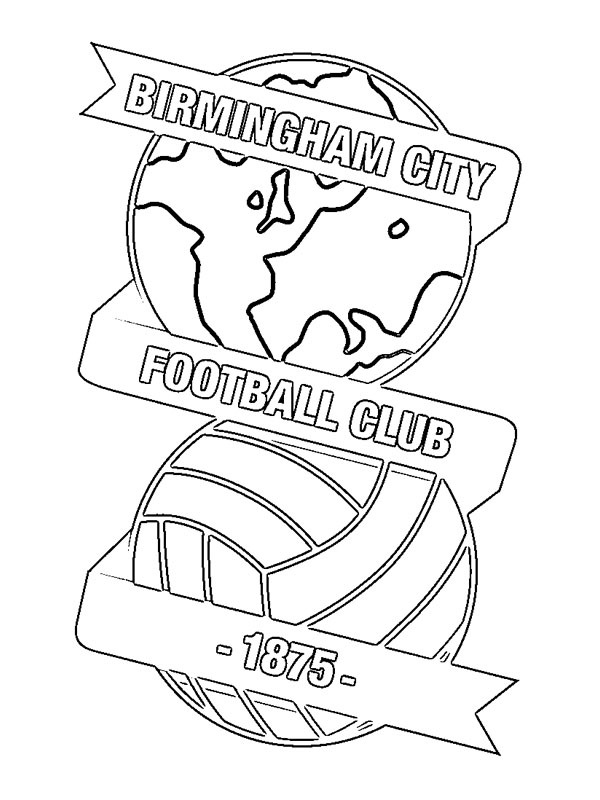 Birmingham City FC Coloriage Birmingham City FC Coloriage