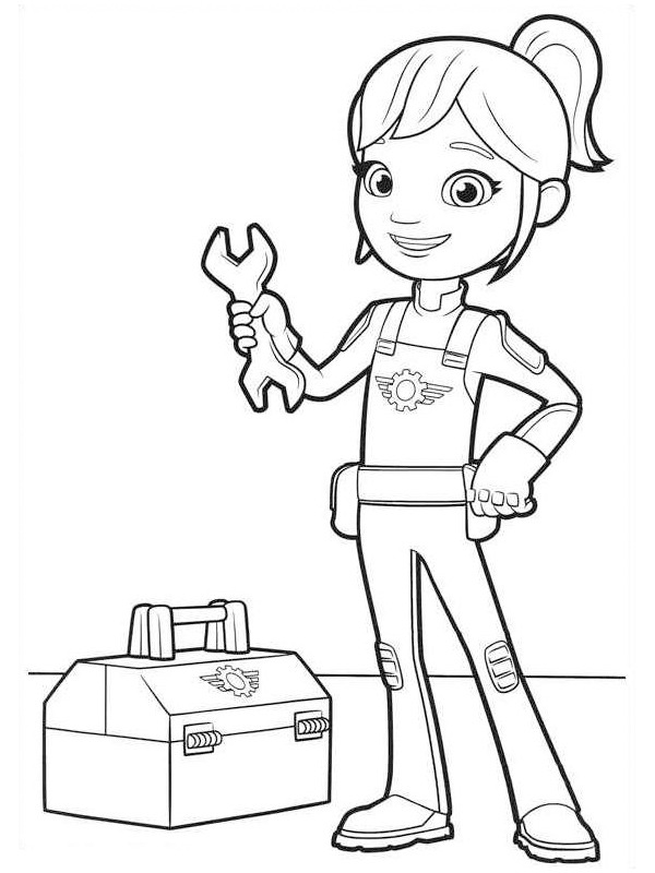 Gabby (Blaze et les Monster Machines) Coloriage Gabby (Blaze et les Monster Machines) Coloriage