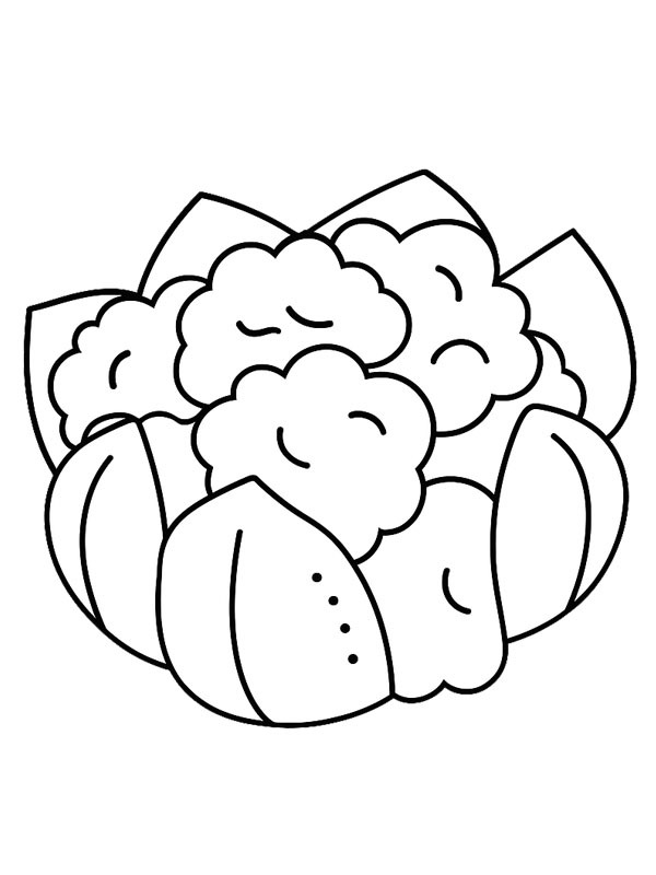 Chou-fleur Coloriage Chou-fleur Coloriage