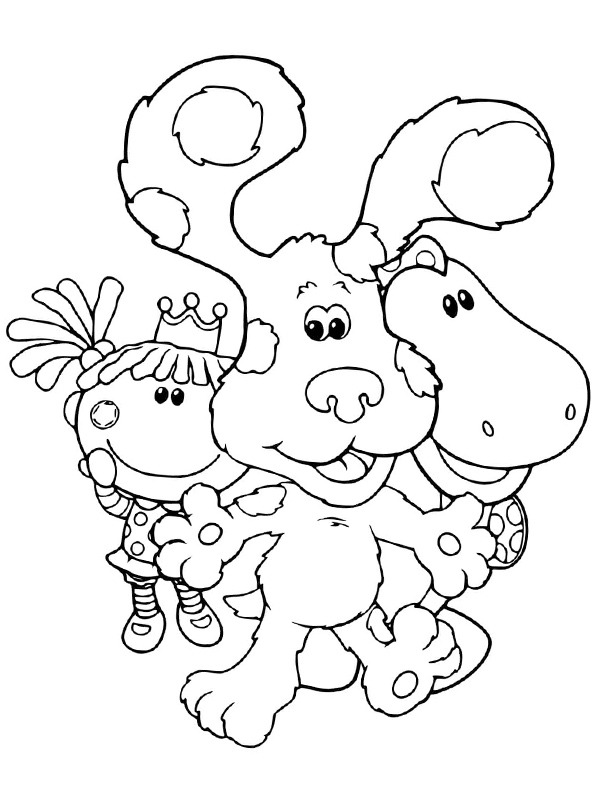 Bleu et ses amis Coloriage Bleu et ses amis Coloriage