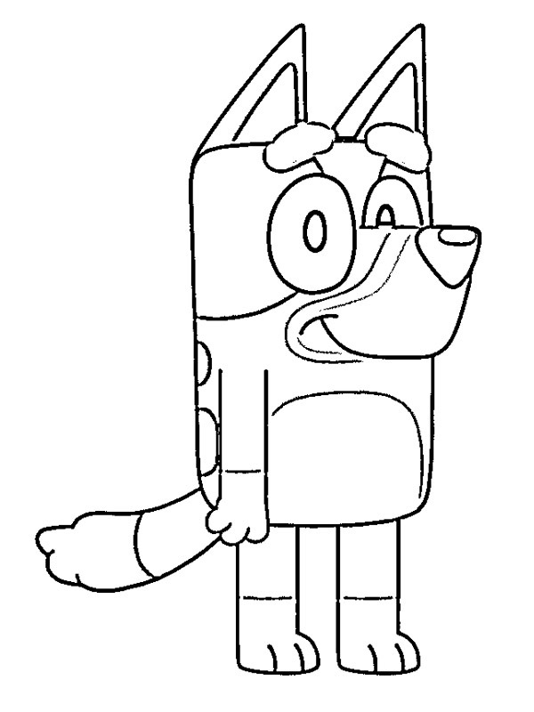 Bluey Heeler Coloriage Bluey Heeler Coloriage