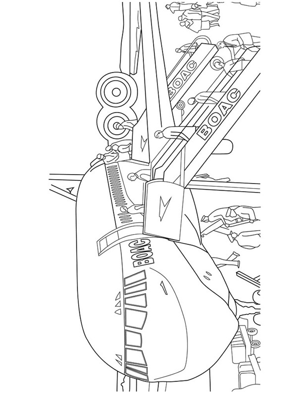 Avion BOAC Coloriage Avion BOAC Coloriage