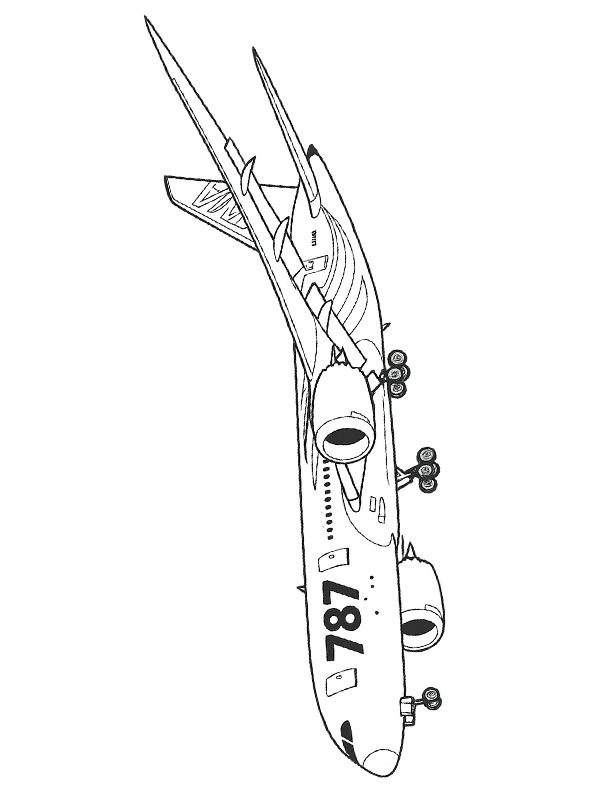 Boeing 787 Coloriage Boeing 787 Coloriage