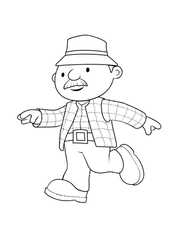 monsieur potager (bob le bricoleur) Coloriage monsieur potager (bob le bricoleur) Coloriage