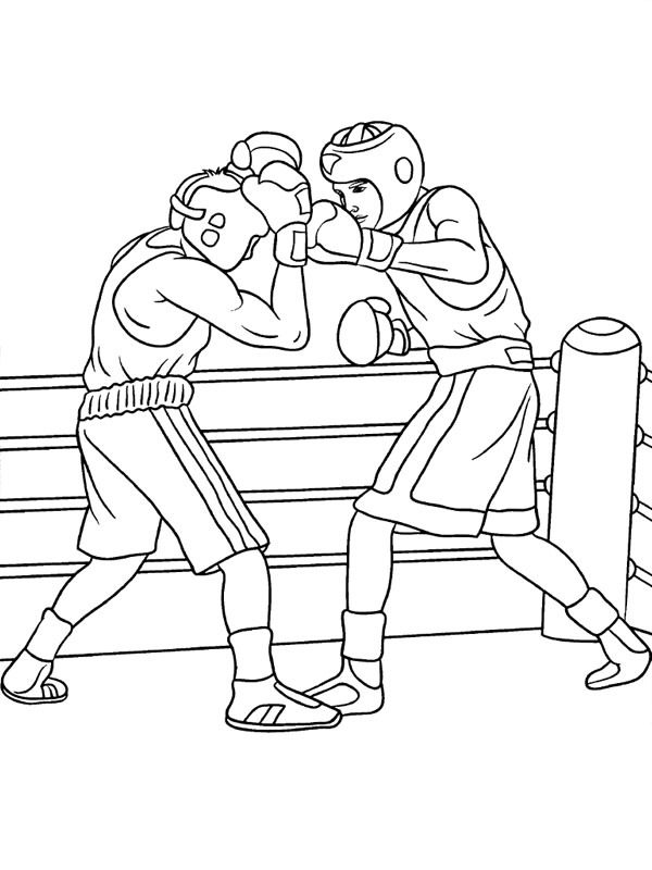Boxe Coloriage Boxe Coloriage