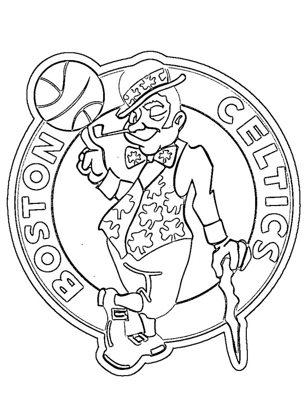 boston celtics Coloriage boston celtics Coloriage
