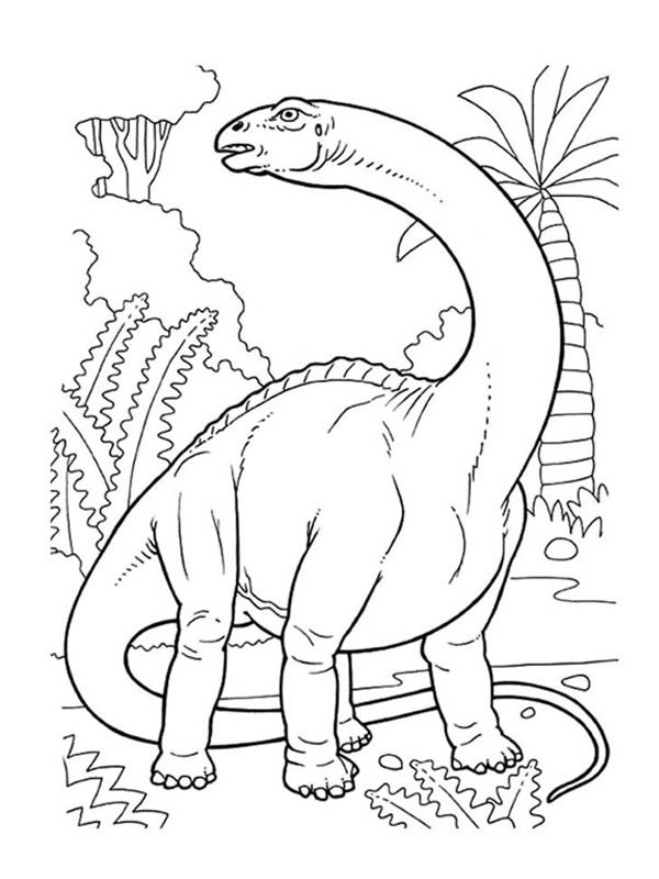 Brontosaure Coloriage