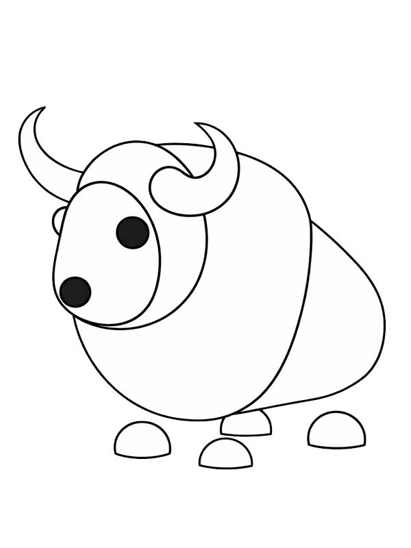 Buffalo (Adopt Me) Coloriage