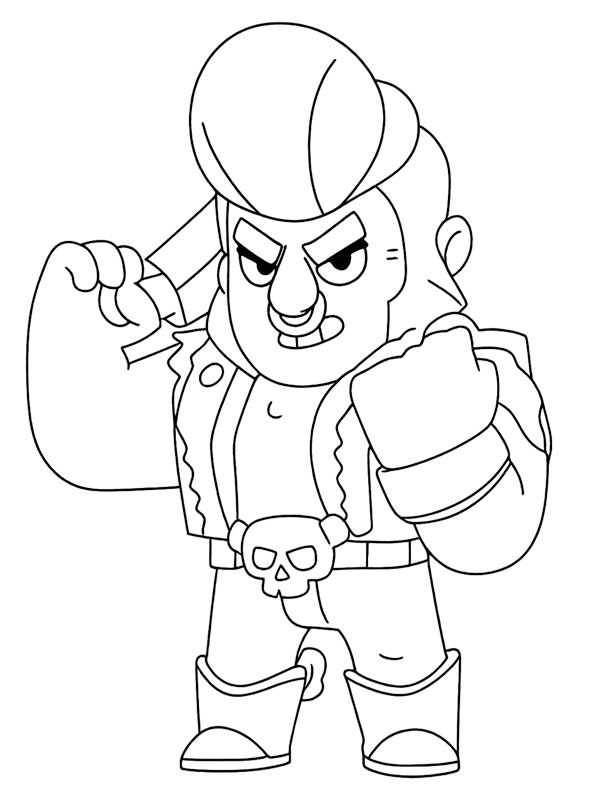 Bull Brawl Stars Coloriage Bull Brawl Stars Coloriage