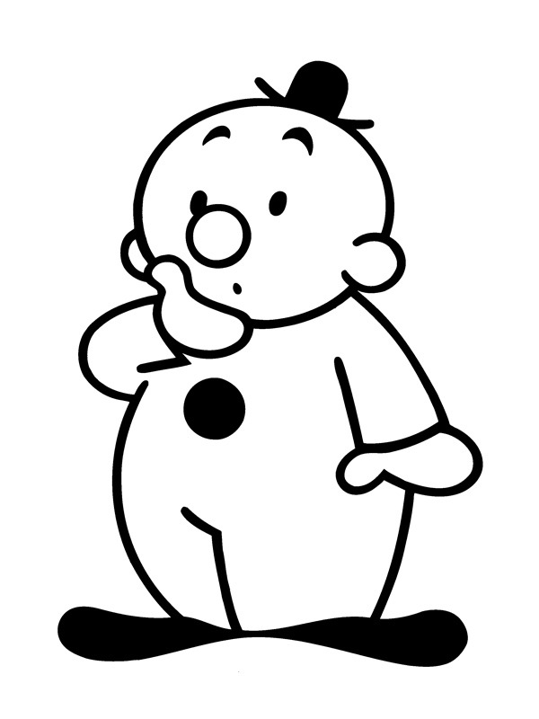 Bumba réfléchit Coloriage Bumba réfléchit Coloriage