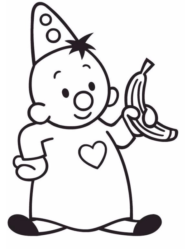 Bumba avec banane Coloriage Bumba avec banane Coloriage