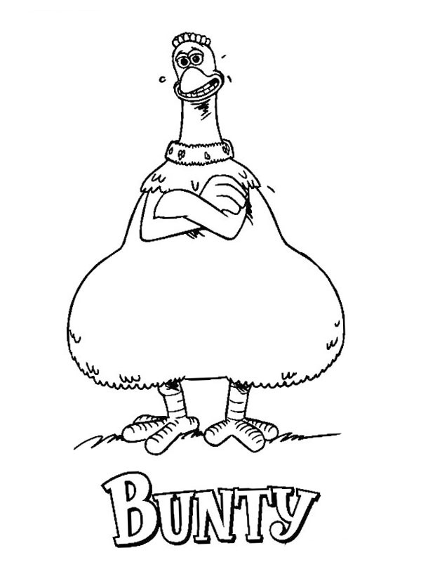 Bunty (Chicken Run) Coloriage Bunty (Chicken Run) Coloriage