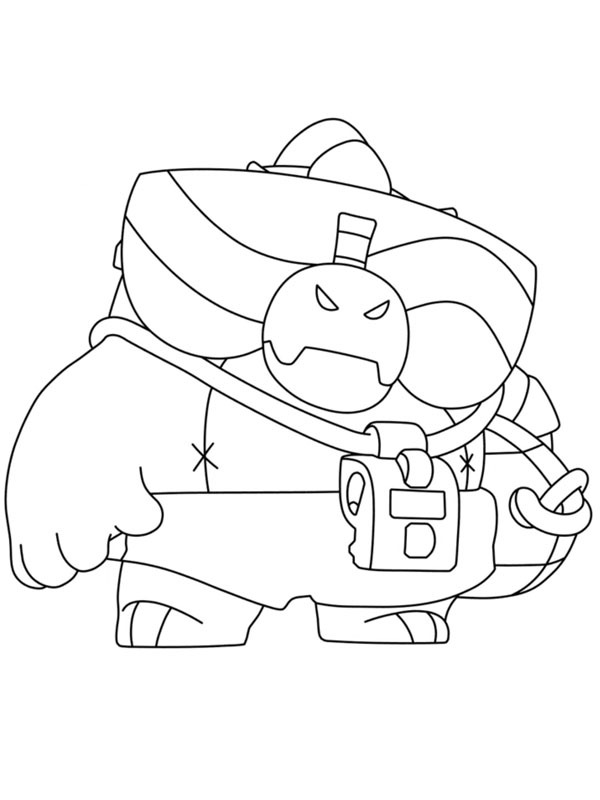 Buzz Brawl Stars Coloriage Buzz Brawl Stars Coloriage