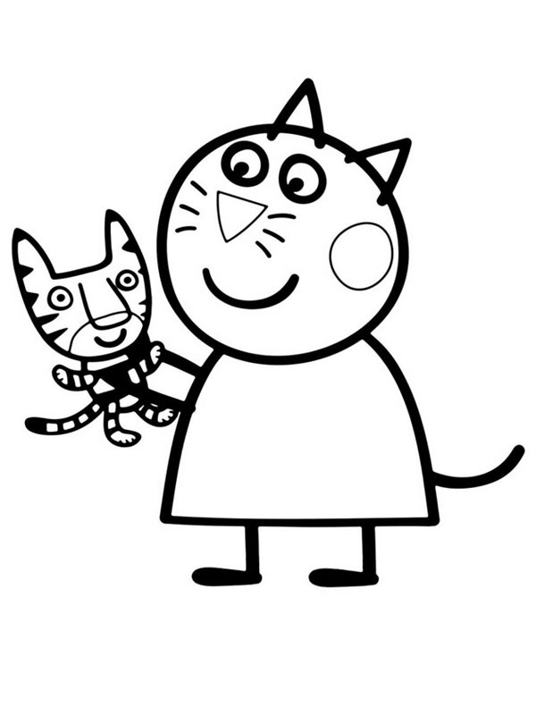 Candy Cat Coloriage Candy Cat Coloriage