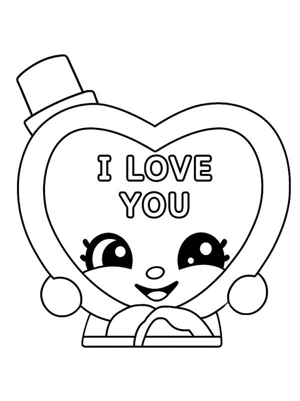 Candy Kisses Shopkins Coloriage Candy Kisses Shopkins Coloriage