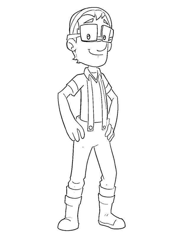 Cap'n Turbot Coloriage Cap'n Turbot Coloriage