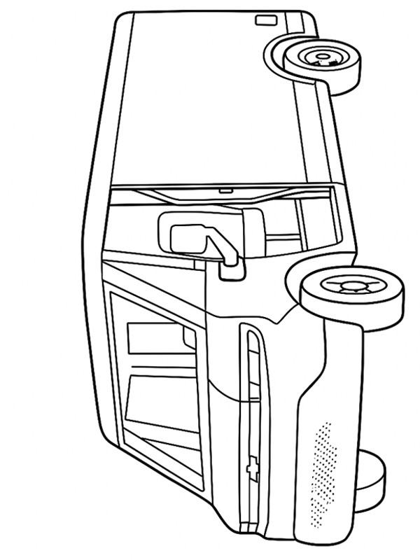 Chevrolet BrightDrop Coloriage Chevrolet BrightDrop Coloriage